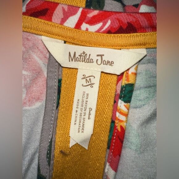 Matilda Jane Women's Say I'm A Dreamer Scoop Neck Floral Dress Size M‎ - Picture 5 of 8